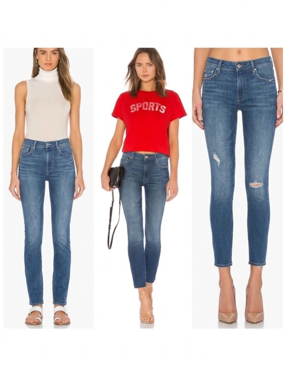 BUILD A BUNDLE MOTHER Denim Premium Skinny Slim Jeans Pack: Sz 25 26
